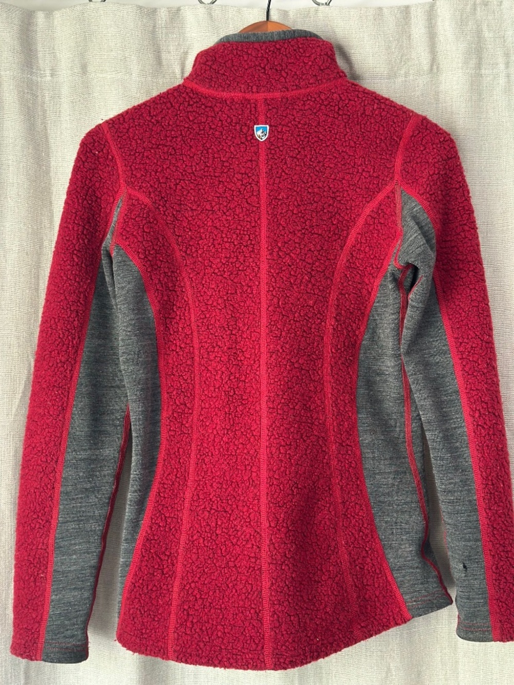 KUHL Red and Grey Fleece Jacket - Picture 7 of 10